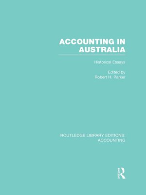 cover image of Accounting in Australia (RLE Accounting)